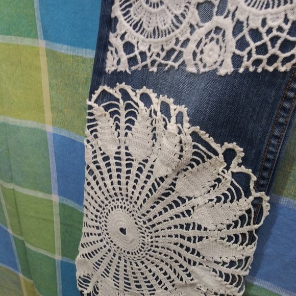 2410 Jeaniemade Size 9j Vigoss Upcycled Stretch Jeans - Picture 3 of 6